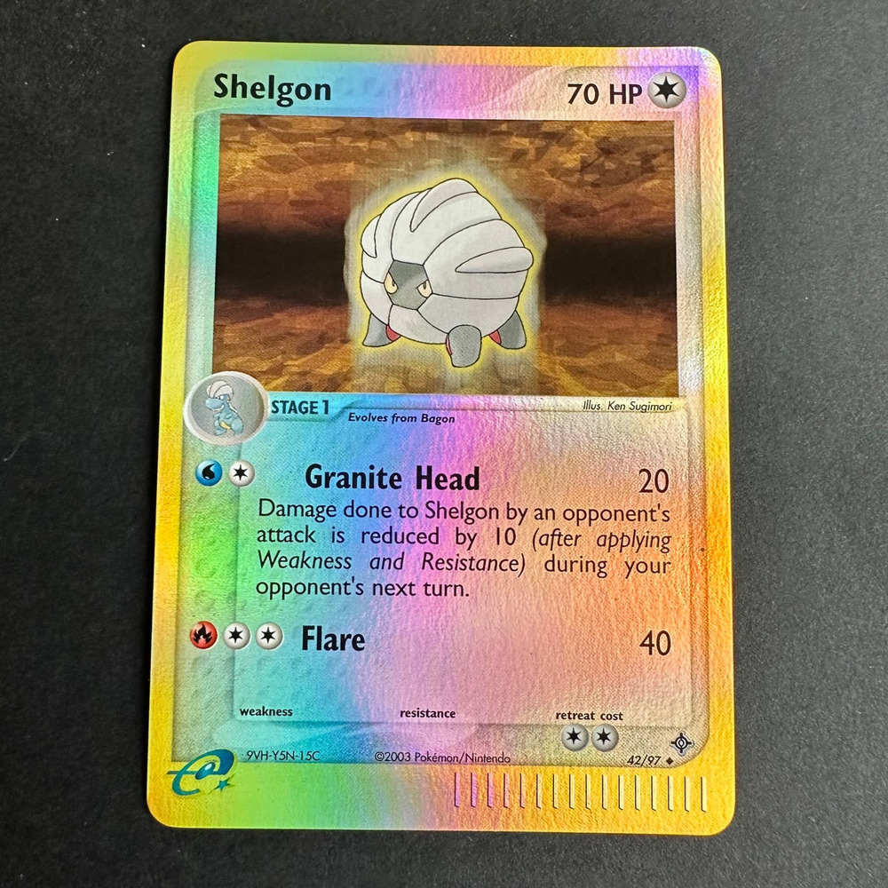 Pokemon TCG Shelgon 42/97 EX Dragon Uncommon Reverse Holo NM